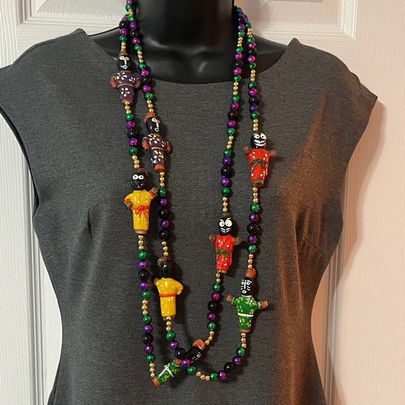 Jewelry - Mardi Gras Voodoo Doll Bead Set (2)